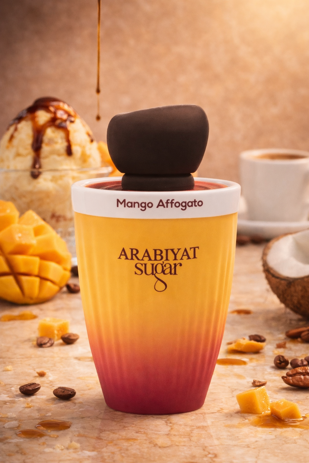 Arabiyat sugar - mango afrogato